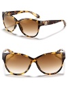 Get spotted in these slight cat eye frames with gradient lenses from Roberto Cavalli.