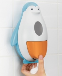 Kids will have happy feet and clean ones too when they lather up all by themselves with this Skip Hop penguin soap dispenser made just for them! The dispenser is BPA and Phthalate-free which means it's made just for parents too. Kids will have happy feet and clean ones too when they lather up all by themselves with this Skip Hop penguin soap dispenser made just for them! The dispenser is BPA and Phthalate-free which means it's made just for parents too.