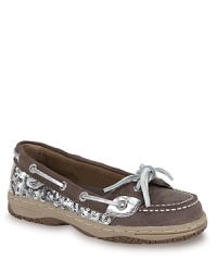 Sperry Girls' Top-Sider Angelfish Sequined Flat Boat Shoe - Sizes 13, 1-6 Child Sperry Girls' Top-Sider Angelfish Sequined Flat Boat Shoe - Sizes 13, 1-6 Child