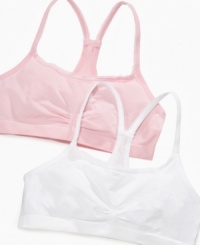 Get the comfort and support that suits her sporty style with this chic 2 pack of seamless racerback bras from Maidenform Get the comfort and support that suits her sporty style with this chic 2 pack of seamless racerback bras from Maidenform