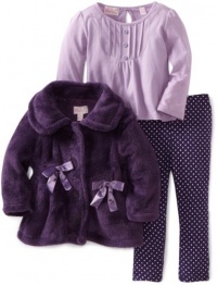 Kids Headquarters Baby-girls Infant Purple Jacket with Long Sleeve Tee and Leggings, Purple, 12 Months Kids Headquarters Baby-girls Infant Purple Jacket with Long Sleeve Tee and Leggings, Purple, 12 Months