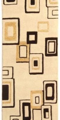 Area Rug 2x8 Runner Contemporary Beige - Brown Color - Safavieh Soho Rug from RugPal Area Rug 2x8 Runner Contemporary Beige - Brown Color - Safavieh Soho Rug from RugPal