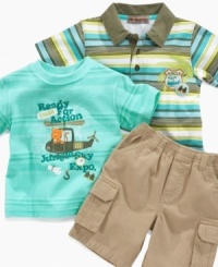 Double his options! This set from Kids Headquarters ensures there's always style to spare. Double his options! This set from Kids Headquarters ensures there's always style to spare.