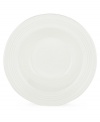 Find style and substance in the Tin Can Alley rim soup bowl. Concentric grooves give the Lenox dinnerware an understated elegance in versatile white bone china.