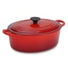 Le Creuset Enameled Cast-Iron 3-1/2-Quart Oval French Oven, Cherry