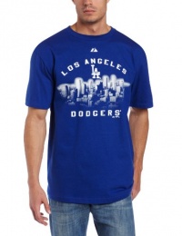 MLB Men's Los Angeles Dodgers Big City Dreams Short Sleeve Basic Tee (Deep Royal, Large)