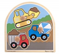 Melissa & Doug Construction Site Jumbo Knob Puzzle Melissa & Doug Construction Site Jumbo Knob Puzzle