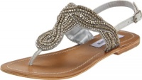 Steve Madden Women's Shiekk Slingback Sandal,Pewter,7.5 M US