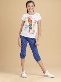 A vivid parrot and tropical-inspired words add a little warm weather feel to a short-sleeved cotton tee.CrewneckShort sleevesPullover styleCottonMachine washImported A vivid parrot and tropical-inspired words add a little warm weather feel to a short-sleeved cotton tee.CrewneckShort sleevesPullover styleCottonMachine washImported