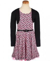 Beautees Bubbly & Bright 2-Piece Dress Set (Sizes 7 - 16) - pink/black, 12 - 14 Beautees Bubbly & Bright 2-Piece Dress Set (Sizes 7 - 16) - pink/black, 12 - 14