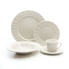 The perfect everyday dinnerware starter set, this extensive service for twelve is an elegant way to entertain in style.