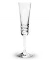 Classic technique, modern beauty. Crafted of fine Baccarat crystal, the Lola champagne flutes pair horizontal wedge cuts with a simply luminous base. The silhouettes of the toasting flutes in this collection radiate grace and sophistication.