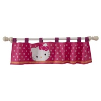 Lambs & Ivy Hello Kitty Garden Window Valance, Pink Lambs & Ivy Hello Kitty Garden Window Valance, Pink