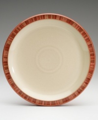 Warm, natural colors and a retro feel combine on these decidedly modern dinner plates. From Denby's dinnerware and dishes collection. Warm, natural colors and a retro feel combine on these decidedly modern dinner plates. From Denby's dinnerware and dishes collection.