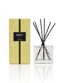 Pink pomelo grapefruit and watery green nuances are blended with lily of the valley and coriander blossom. NEST Fragrances Reed Diffusers are carefully crafted with the highest quality fragrance oils and are designed to continuously fill your home with a lush, memorable fragrance. The alcohol-free formula releases fragrance slowly and evenly into the air for approximately 90 days. To intensify the fragrance, occasionally flip the reeds over. 5.9 oz. 