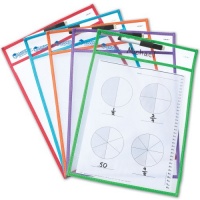 Learning Resources Write & Wipe Pockets Learning Resources Write & Wipe Pockets