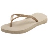 Havaianas Slim Flip Flop (Toddler/Little Kid),Grey/Light Gold,33-34 BR (3-4 M US Big Kid)