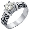 T19 00922ZCH David Yurman Inspired Solitaire Fashion Ring