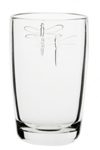 La Rochère Set of 6 Dragonfly Décor Tumblers, Clear, 14-Oz. La Rochère Set of 6 Dragonfly Décor Tumblers, Clear, 14-Oz.