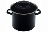 Le Creuset Enamel-on-Steel 8-Quart Covered Stockpot, Black Onyx Le Creuset Enamel-on-Steel 8-Quart Covered Stockpot, Black Onyx