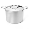 Ideal for stocks, soups, stews, canning and blanching, this Stock pot is a large, deep vessel with a flat bottom, ideally suited for preparing soups and stocks, as well as boiling or steaming lobster. The tall profile keeps pasta submerged during boiling.