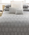 Calvin Klein Home Tortoise Etch Platinum Pair of STANDARD Pillowcases