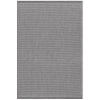 Couristan 1001/3012 Recife Saddle Stitch/Grey-White 5-Feet 3-Inch by 7-Feet 6-Inch Rug