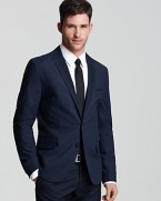 A sophisticated blazer from HUGO brings refinement to your look, the perfect easy-to-wear sport coat for upscale dinners and cocktail parties.
