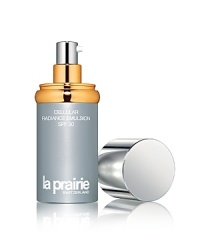 As the skin ages, hormonal fluctuations may cause intense dryness, lines and wrinkles, irritation, and loss of the skin's natural glow. Cellular Radiance Emulsion SPF 30 improves natural glow immediately, while working to help prevent age spots and discoloration over time. Firmness and moisture increase, giving the look and feeling of younger skin while SPF protection helps minimize skin-aging damage.The Benefits:Reduces damaging enzymes and helps increase collagen to diminish wrinkles and improve elasticity with an exclusive Golden Peptide Softens the effect of harsh lighting and provides instant surface luminosity through reflective elements, including 24k colloidal Pure Gold Boosts hydration and skin function while minimizing irritation Prevents formation of age spots and helps even out skin discoloration, while UVA/UVB SPF 30 neutralizes damaging effects of exposure to sunlight The Application:Apply in the morning after cleansing and toning. Smooth over face and throat. Apply evenly before sun exposure. Reapply as needed or after towel drying, swimming or perspiring. May be used over a serum as desired. As the skin ages, hormonal fluctuations may cause intense dryness, lines and wrinkles, irritation, and loss of the skin's natural glow. Cellular Radiance Emulsion SPF 30 improves natural glow immediately, while working to help prevent age spots and discoloration over time. Firmness and moisture increase, giving the look and feeling of younger skin while SPF protection helps minimize skin-aging damage.The Benefits:Reduces damaging enzymes and helps increase collagen to diminish wrinkles and improve elasticity with an exclusive Golden Peptide Softens the effect of harsh lighting and provides instant surface luminosity through reflective elements, including 24k colloidal Pure Gold Boosts hydration and skin function while minimizing irritation Prevents formation of age spots and helps even out skin discoloration, while UVA/UVB SPF 30 neutralizes damaging effects of exposure to sunlight The Application:Apply in the morning after cleansing and toning. Smooth over face and throat. Apply evenly before sun exposure. Reapply as needed or after towel drying, swimming or perspiring. May be used over a serum as desired.