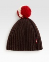 A cozy knit hat crafted in rich merino wool will keep you warm and toasty as the winter chill approaches.WoolDry cleanMade in Italy