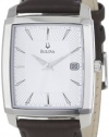 Bulova Men's 96B122 Silver Dial Strap Watch