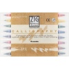 Zig Memory System Calligraphy Markers, Multicolor, 8-Pack