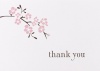 Hortense B. Hewitt Wedding Accessories Thank You Note Cards, Cherry Blossom, Pack of 50