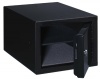 Stack-On Steel Pistol Box with removable shelf, Black