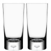 Orrefors Intermezzo Satin Tumbler Highball Glass 2-pk