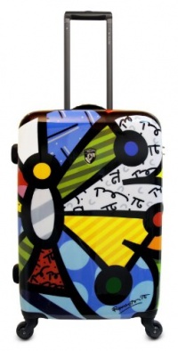 Heys USA Luggage Britto Butterfly 26 Inch Hard Side Suitcase Heys USA Luggage Britto Butterfly 26 Inch Hard Side Suitcase