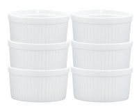HIC 4-ounce Porcelain Souffle 3-inch Set of 6 HIC 4-ounce Porcelain Souffle 3-inch Set of 6