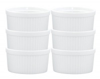 HIC 4-ounce Porcelain Souffle 3-inch Set of 6