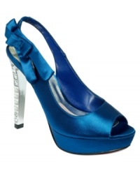 Shiny and smooth with a surprising heel. Paris Hilton's Becca platform pumps bring out your inner diva. The night's all yours! Shiny and smooth with a surprising heel. Paris Hilton's Becca platform pumps bring out your inner diva. The night's all yours!