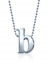 Alex Woo Little Letters Sterling Silver Letter B Pendant Necklace, 16