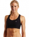 Champion Women's Cotton Fitness Racerback Bra, Black, Medium