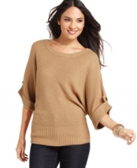 AGB's sweater is soft, cozy and flattering. Wear with jeans or work trousers for an easy polished look. AGB's sweater is soft, cozy and flattering. Wear with jeans or work trousers for an easy polished look.
