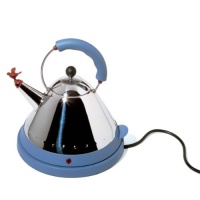 Alessi MG32AZ/USA Michael Graves Electric Kettle - Blue, with Free Alessi Michael Graves Kitchen Timer Alessi MG32AZ/USA Michael Graves Electric Kettle - Blue, with Free Alessi Michael Graves Kitchen Timer