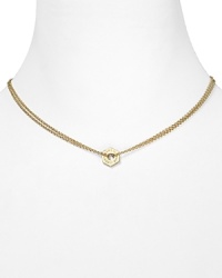 Pair this tiny MARC BY MARC JACOBS pendant necklace with one or two other necklaces for a lovely, layered look. Pair this tiny MARC BY MARC JACOBS pendant necklace with one or two other necklaces for a lovely, layered look.