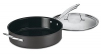 Cuisinart GG33-30H GreenGourmet Hard-Anodized Nonstick 5-1/2-Quart Saute Pan with Helper Handle and Cover Cuisinart GG33-30H GreenGourmet Hard-Anodized Nonstick 5-1/2-Quart Saute Pan with Helper Handle and Cover