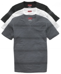 Elevate your everyday style with this stellar striped shirt from Alfani Red. (Clearance) Elevate your everyday style with this stellar striped shirt from Alfani Red. (Clearance)
