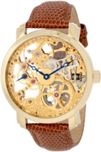 Akribos XXIV Men's AK406YG 'Davinci' Mechanical Gold Round Watch Akribos XXIV Men's AK406YG 'Davinci' Mechanical Gold Round Watch