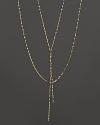 This twisted, glittering gold chain is perfect for adding delicate drama to any look. From Lana.