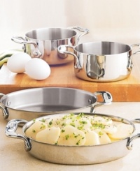 Every cook and kitchen deserves All-clad cookware. Perfect for serving or reheating soups, sauces or stews, the high-quality stainless steel surface ensures a polished, easy to maintain surface. Easy-grip signature handles on either side. Lifetime warranty. Every cook and kitchen deserves All-clad cookware. Perfect for serving or reheating soups, sauces or stews, the high-quality stainless steel surface ensures a polished, easy to maintain surface. Easy-grip signature handles on either side. Lifetime warranty.