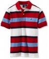 Nautica Sportswear Kids Boys 8-20 Short Sleeve Stripe Polo